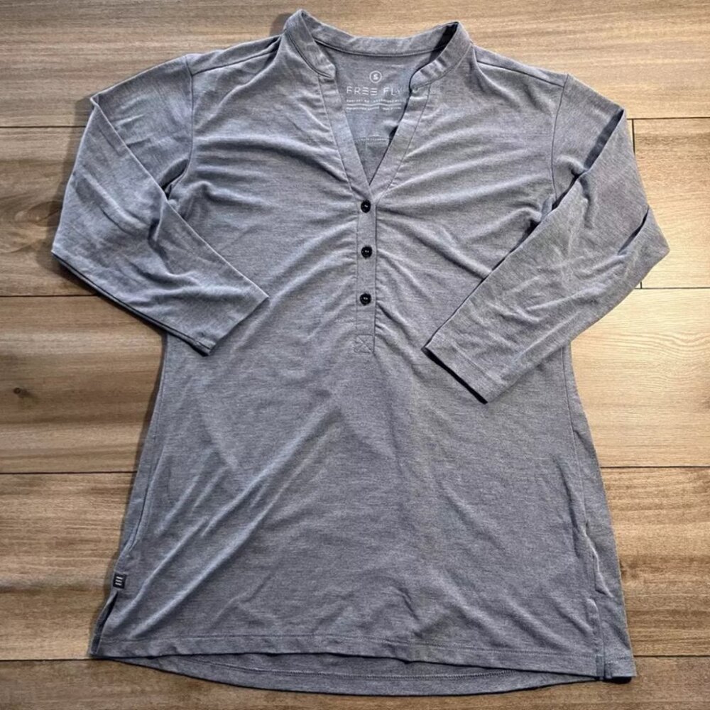 Free Fly Women's Bamboo Flex Henley Size Small